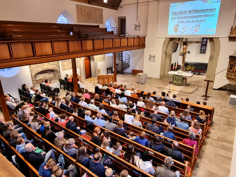 Einblick in den Einschulungsgottesdienst